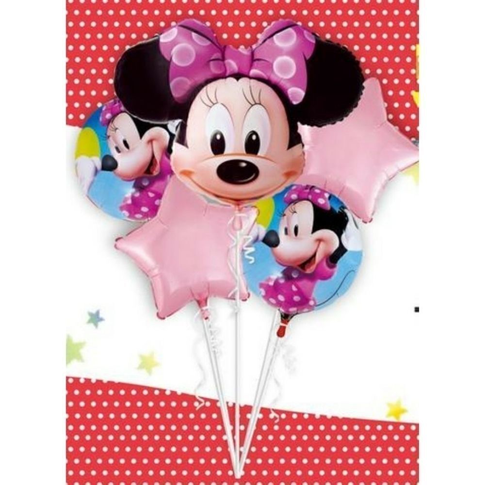 Disney Minnie Mouse 5 Pcs Party Balloons NWT